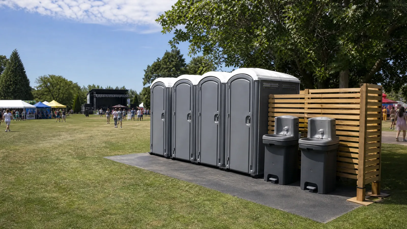 Event and gathering restroom planning